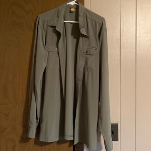 Men’s green button up